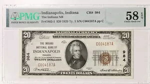 1929 TY1 $20 PMG 58EPQ CfBAi|X CH#984 s iԍ P18487