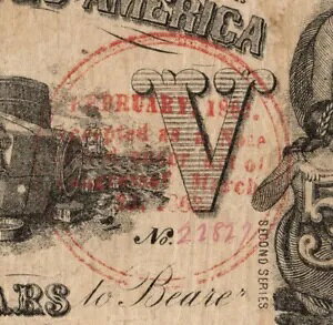 T-37 PF-2 1861 $5 R - PMG VF 20 - gX~XĔs!