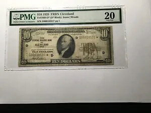 10.00 1929 FRBN Fr1860d �X�^�[ PMG 20 Vf ���A!!