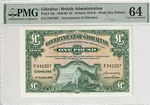 �W�u�����^�� 1958 1 �|���h PMG �F�莆�� UNC 64 �s�b�N 18a