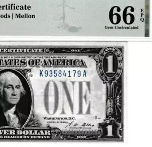 $1 1928 Vo[ؖt@j[obN S/N K 93584179 A Fr. 1601 PMG 66 EPQ