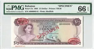 on} $1/2 50 Zg 1965AP-17s W{A{ PMG 66 EPQ  UNC 