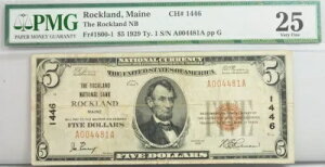 1929 N $5 h Cs FR 1800-1 PMG F 25 VF ʉ