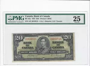 1937 BOC BC-25a�A$20 Osb/Tow SN A/E 0010518 ; PMG VF-25