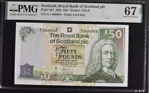 �X�R�b�g�����h (���C�����o���N) 50�|���h 2005 P367 UNC / PMG Superb GEM67EPQ