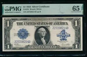 AC Fr 238 1923 $1 Vo[ؖ PMG 65 EPQ  