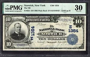 1902 $10 NB �m���b�W �j���[���[�N PMG 30 Fr.624 CH#1354 ���i�ԍ� 1996710-009