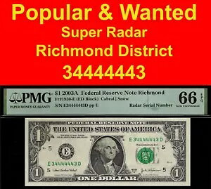 2003A $1 �t�F�f���� ���U�[�u �m�[�g ���b�`�����h ���[�_�[ PMG 66EPQ �W�F�� �X�[�p�[ ���[�_�[ 34444443