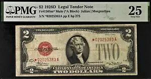 1928D $2 @D~[ PMG 25 WbhV[ o X^[ US Note Fr 1505m*