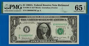 1963 N $1 AM PMG 65EPQ a/LO t@V[ [ VA