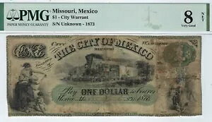 �~�Y�[���B - ���L�V�R�V�e�B - 1873 $1.00 - PMG Very Good 8 Net - ���ڂł�!