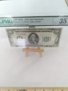 PMG �`���C�X �x���[�t�@�C�� 35 Fr. 2155-L 1934C 100 �h���A�M������s��