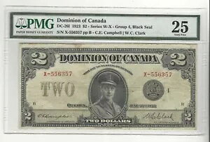 1923 �h�~�j�I�� �I�u �J�i�_ DC-26l $2 �u���b�N �V�[���AGr 4 SN# X-556357 PMG VF-25
