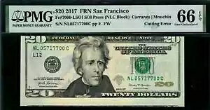 $20 2017-A Fr. 7000-L =A JbeBO G[= 2nd Note ̈ꕔ PMG Gem 66 EPQ