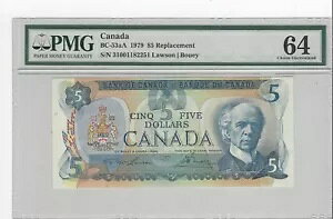1979 ���[/�{�E $5 �����m�[�g BC-53aA ;PMG MS-64 SN# 31001182251