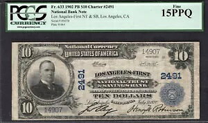 1902 $10 T[Xt@[Xg NT & SB JtHjA PCGS 15 PPQ Fr633 CH#2491