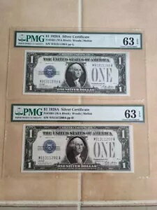 1928-A $1 Vo[ t@j[obN Fr 1601 WA ubN PMG 63 I UNC EPQ A SN