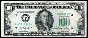 Fr.2158-F* 1950A $100 Ag^ ***X^[*** FRN + [vg ɍׂX[p[A