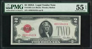 1928 A $2 2 h bh V[@ʉݎ Fr#1502 PMG AU 55 EPQ