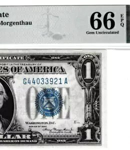 1934 $1 Vo[ؖ t@j[obN VA /NG 44033921 A Fr. 1606 PMG 66