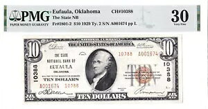 $10 1929 T2 �i�V���i�� EUFAULA �I�N���z�} OK ???? ���K���A ???? ���������� 3 ����!
