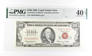 PMG 40 EF EPQ 1966 $100 @ʉݎ ԃV[ Fr#1550 *1102