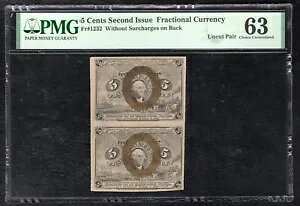 FRB 1232 5 Zg 2 s[ʉݎm[Jbg yA PMG UNC-63