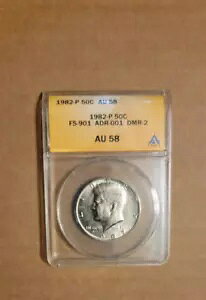 1982 P FS-901 PlfB n[t_[ au 58 ANACS Nbh 50c adr-001 dmr-2 NO FG