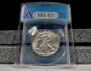 1942 EH[LO oeB n[t_[ 50c - A[[ u[ ANACS M63 - ͓Iȗ