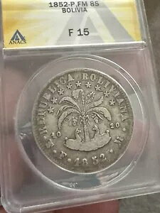 ANACS 1853 PTS MJ F15 �{���r�A 4 �\�[�� �|�g�V���