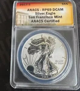 2012-S 1�I���X �A�����J�� �V���o�[ �C�[�O�� ���o�[�X �v���[�t | ANACS RP69 DCAM