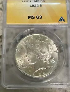 1922 MS63 s[X_[ ANACS-NICE ONE-F؍ς