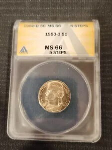 1950 D �W�F�t�@�[�\�� �j�b�P�� MS66 by ANACS w/5steps