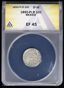 1890-PiAR 10C LVR Vo[ 10 Z^{X ANACS EF 45
