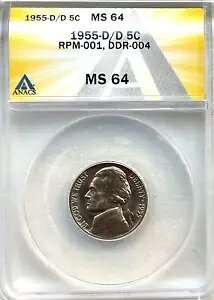 1955-D/D �W�F�t�@�[�\�� �j�b�P�� - RPM-001 DDR-004- ANACS MS64 - ���������I
