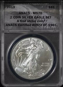 2019 AJ Vo[ C[OA2 RC Zbg 1oz 999 At@[Xg XgCN ANACS MS-70