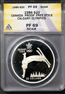 1986 $20 Vo[ Ji_ IsbN t[ X^C PF69DCAM ANACS # 7696081 + {[iX