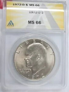 1972 D BU AC[n[ ACN h 1 h RC ANACS O[h MS66 GEM UNC Q2CD