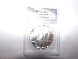 1987 �V���o�[ �C�[�O�� ANACS MS69 �V���o�[�B ANACS �F�� �ʐ^�����Ă��������B