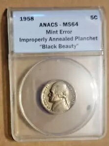 1958 5C WFt@[\ jbP ANACS MS 64 |sK؂ɃAj[OꂽvVF ubN r[eB[