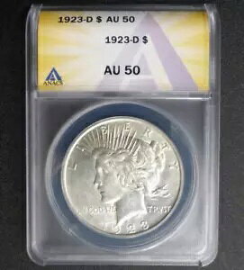 1923 D ANACS AU 50 ahAAJO 1 h