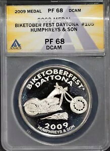2009 ���_�� Biketober Fest Daytona #105 PF68DCAM ANACS # 7695733 + �{�[�i�X