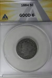 1884 .05 ANACS G 6 ���o�e�B �j�b�P���AV �j�b�P���A5 �Z���g �s�[�X