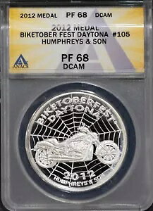 2012 ���_�� Biketober Fest Daytona #105 PF68DCAM ANACS # 7695735 + �{�[�i�X