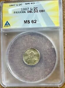 �p�i�} 1907 1/2 �Z���e�V�� �_�u���_�C �\�� ANACS MS-62�B