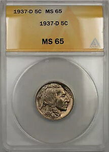 1937-D obt@[ jbP 5C RC ANACS MS-65 (10)