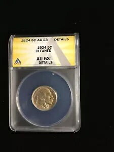 1924 5C �o�b�t�@���[ �j�b�P�� 5 5 �Z���g AU 53 ANACS **�N���[�j���O�ς�**