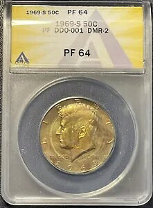 1969-S 50C v[t PlfB n[t_[ ANACS PF 64 PF DDO-001 DMR-2 g[