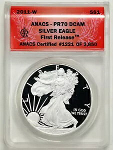 2011-W $1 1�I���X �v���[�t �V���o�[ �A�����J�� �C�[�O�� PR70DCAM ANACS 7003633316
