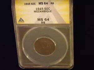 1945 50℃ モザンビーク ANACS MS 64